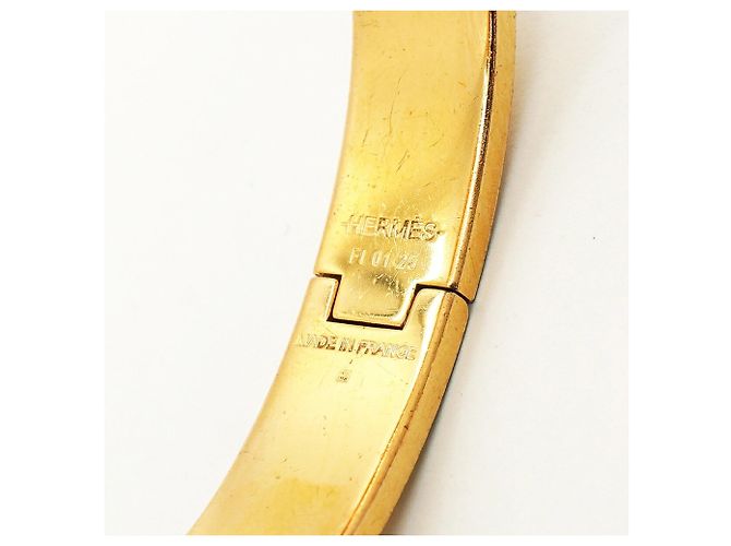 Hermès Brazalete Hermes Clic Clac PM Negro Dorado - vista 5