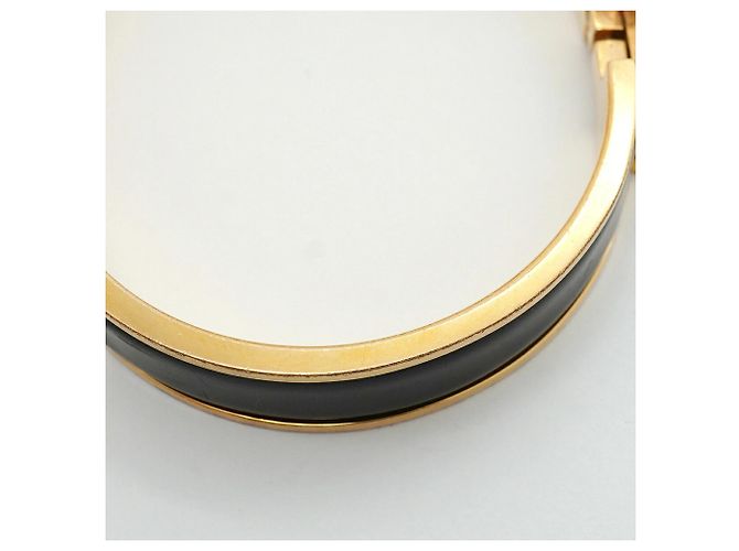 Hermès Brazalete Hermes Clic Clac PM Negro Dorado - vista 7