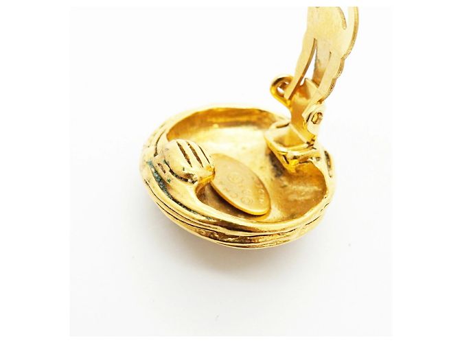 Chanel vergoldete Clip-Ohrringe Golden - Ansicht 6