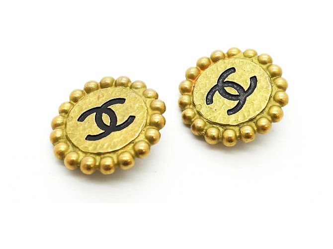 Orecchini a clip Chanel Gold D'oro - vista 2