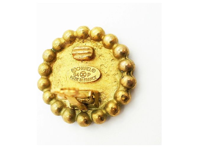 Orecchini a clip Chanel Gold D'oro - vista 4