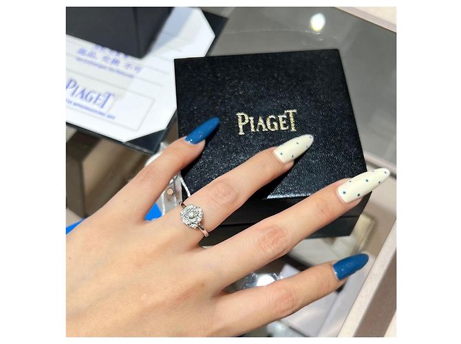Piaget Rose Ring mit Diamanten in 18k Weißgold Golden - Ansicht 5