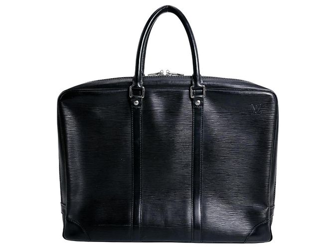 Pasta de Documentos Louis Vuitton em Couro Epi Preto - vista 2