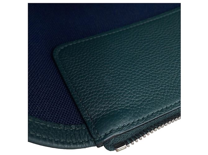 Hermès Borsa Tote Hermes Kara in pelle Togo Blu - vista 10