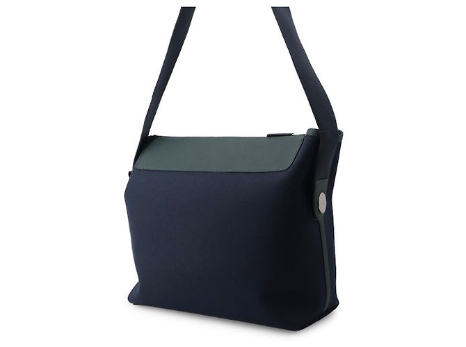 Hermès Borsa Tote Hermes Kara in pelle Togo Blu - vista 2