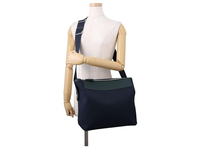 Hermès Borsa Tote Hermes Kara in pelle Togo Blu - vista 4