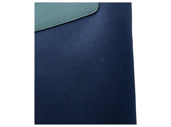 Hermès Borsa Tote Hermes Kara in pelle Togo Blu - vista 6