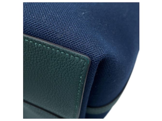 Hermès Borsa Tote Hermes Kara in pelle Togo Blu - vista 8