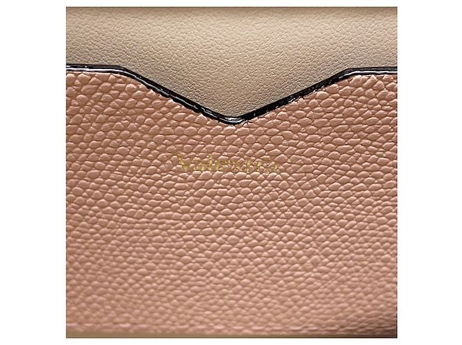 Bolsa de mão Valextra Micro Iside em couro com ponto blanket Rosa - vista 12