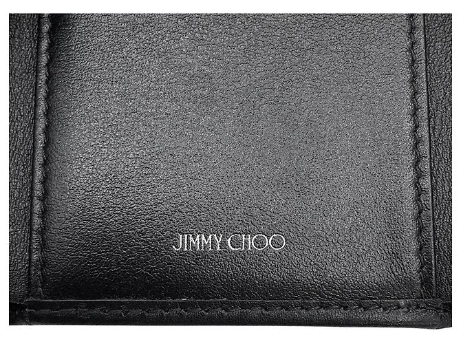 Portafoglio tri-fold con borchie Jimmy Choo Nemo Nero - vista 14