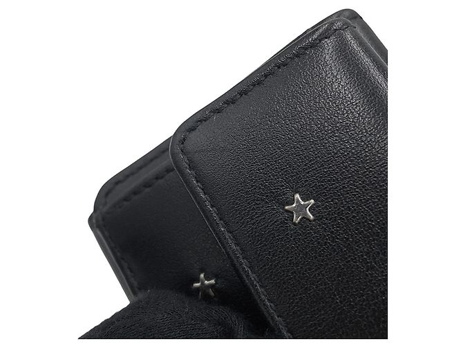 Portafoglio tri-fold con borchie Jimmy Choo Nemo Nero - vista 7