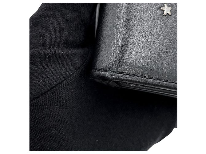 Portafoglio tri-fold con borchie Jimmy Choo Nemo Nero - vista 9