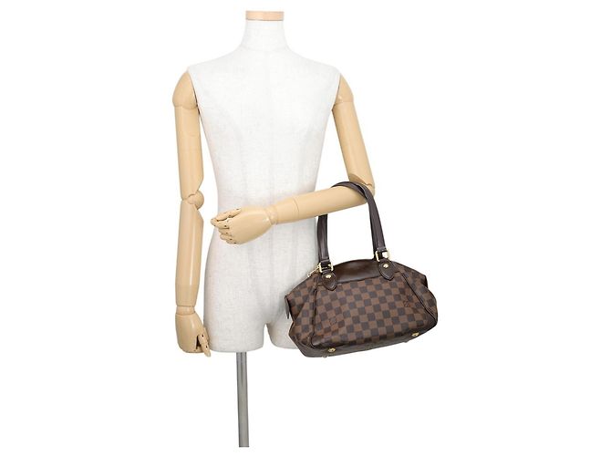 Louis Vuitton Damier Ebene Verona PM Handtasche Rot - Ansicht 4