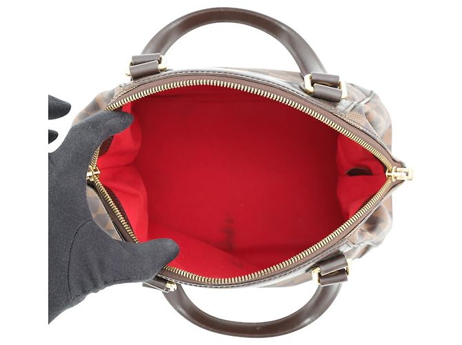 Louis Vuitton Damier Ebene Verona PM Handtasche Rot - Ansicht 5
