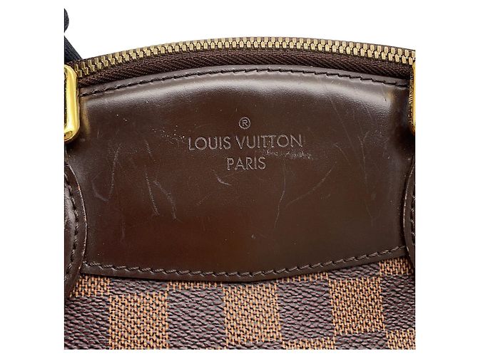 Louis Vuitton Damier Ebene Verona PM Handtasche Rot - Ansicht 6