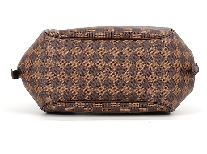 Louis Vuitton Damier Ebene Belem MM Schultertasche Rot - Ansicht 3