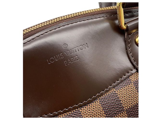 Borsa Louis Vuitton Damier Ebene Verona PM Rosso - vista 10
