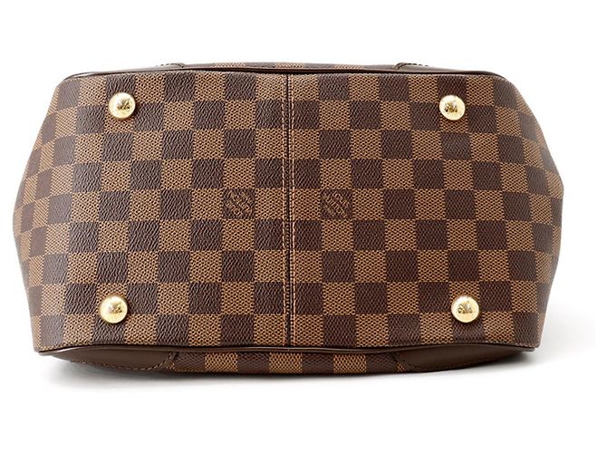 Borsa Louis Vuitton Damier Ebene Verona PM Rosso - vista 3