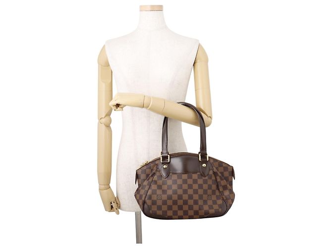 Borsa Louis Vuitton Damier Ebene Verona PM Rosso - vista 4