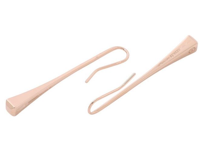 Hermès Hermes 18K Pink Gold Stecker-Ohrringe - Ansicht 3
