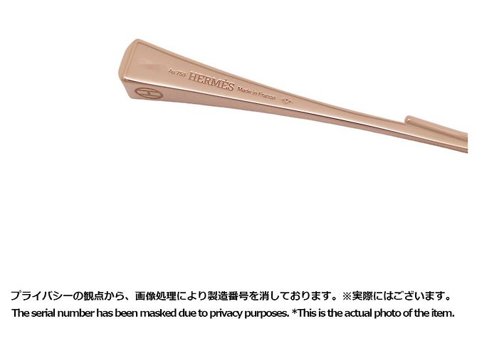Hermès Hermes 18K Pink Gold Stecker-Ohrringe - Ansicht 8