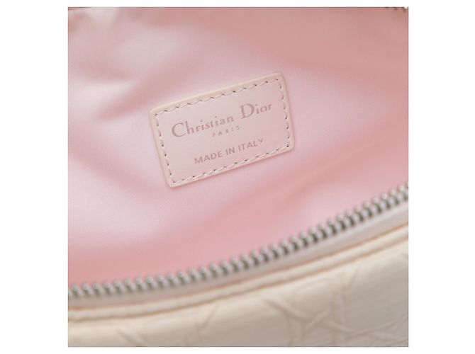 Autre Marque Dior Cannage Canvas Pouch in Rosa Pink - Ansicht 5