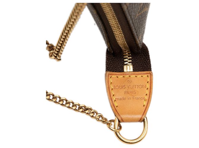 Louis Vuitton Brown Monogram Mini Pochette Accessoires Marrom - vista 5
