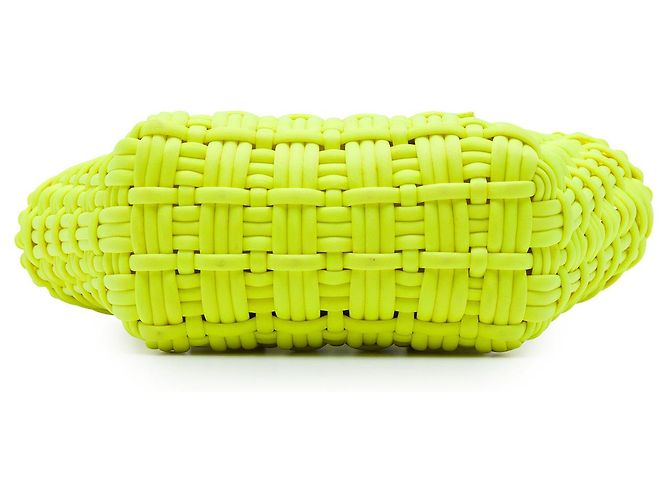 Borsa Cesto Bistro Balenciaga in ecopelle gialla XXS Giallo - vista 3