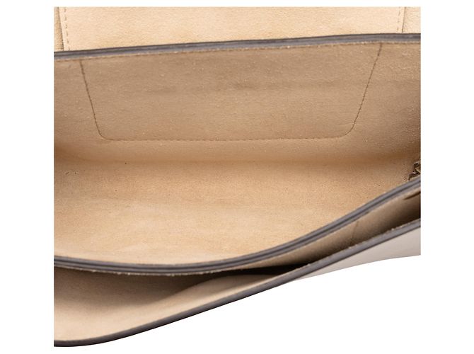 Chloé Faye Crossbody Small in Camoscio e Vitello Marrone Taupe - vista 4