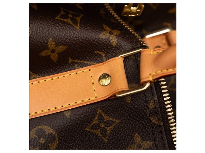 Louis Vuitton Brown Monogram Keepall 55 Marrone - vista 6