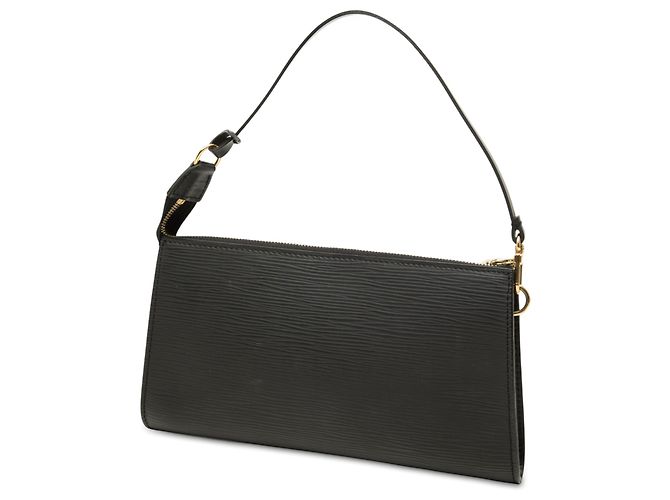 Louis Vuitton Black Epi Pochette Accessoires Preto - vista 2