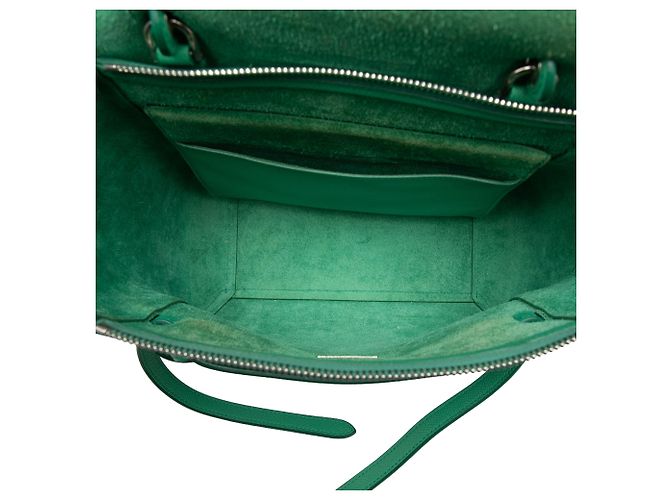 Belt Bag Céline Borsa cintura Celine in pelle di vitello micrograna verde - vista 4