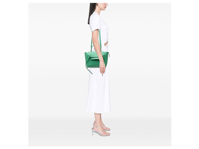 Belt Bag Céline Borsa cintura Celine in pelle di vitello micrograna verde - vista 6