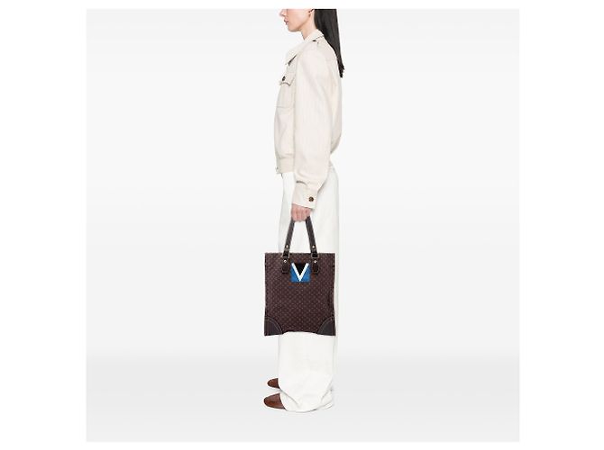 Louis Vuitton Brown Monogram Mini Lin Cabas Tanger Braun - Ansicht 6