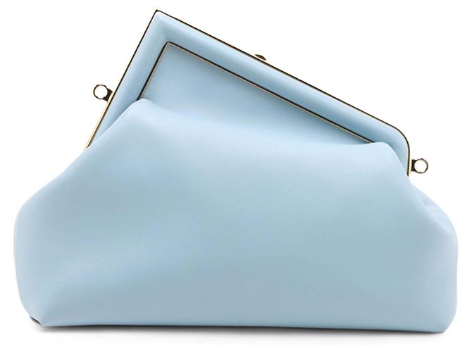 Bolso de hombro Fendi First de piel azul Medium - vista 2