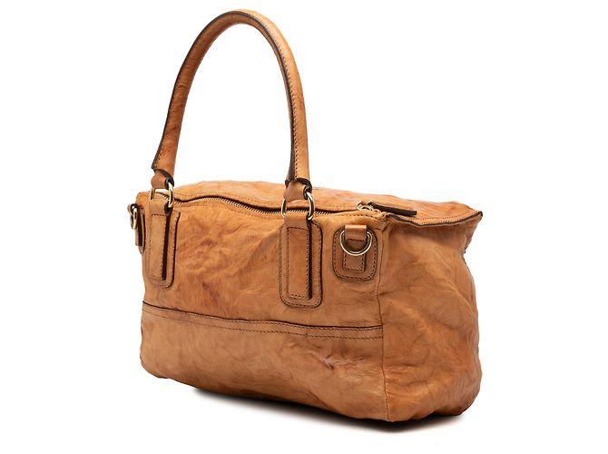 Bolsa Pandora Givenchy marrom em pele de carneiro enrugada Medium Camelo - vista 2