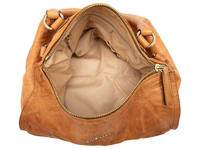 Bolsa Pandora Givenchy marrom em pele de carneiro enrugada Medium Camelo - vista 4