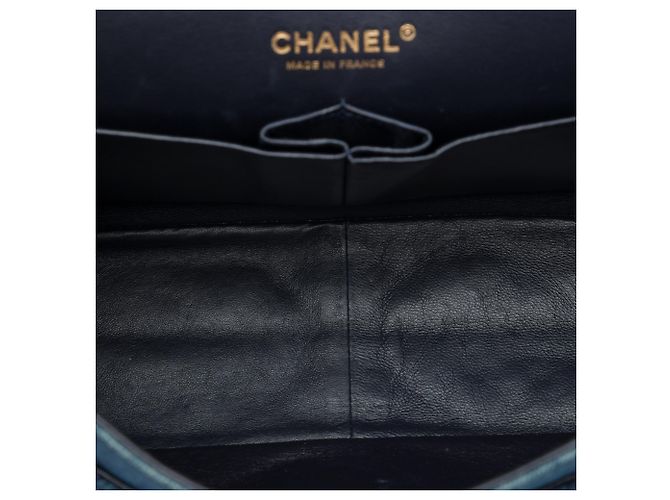 Chanel Blue Quilted Denim Reissue 2.55 Double Flap 227 Azul - vista 4