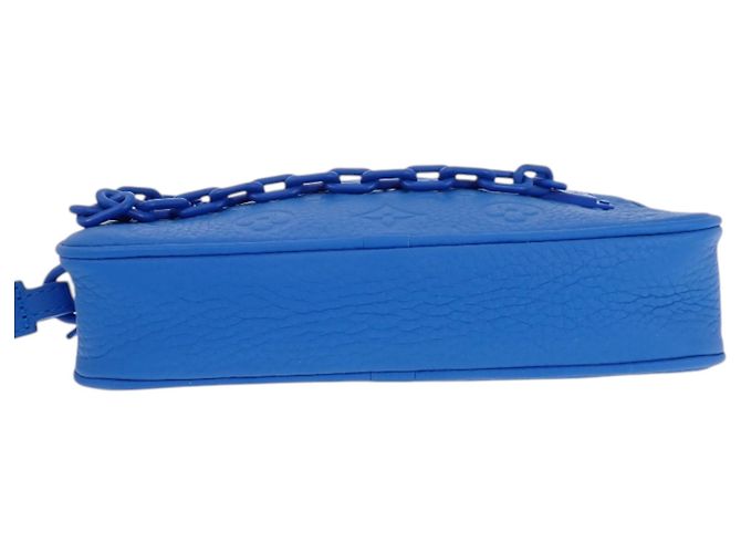 Louis Vuitton Blue Monogram Taurillon Pochette Volga Blau - Ansicht 3