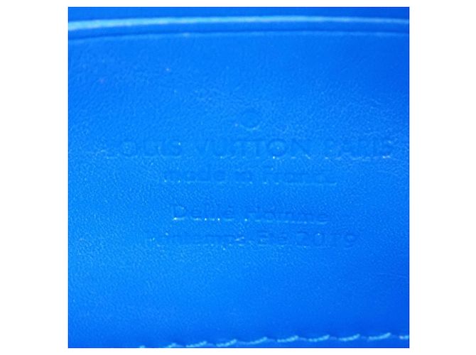 Louis Vuitton Blue Monogram Taurillon Pochette Volga Blau - Ansicht 5