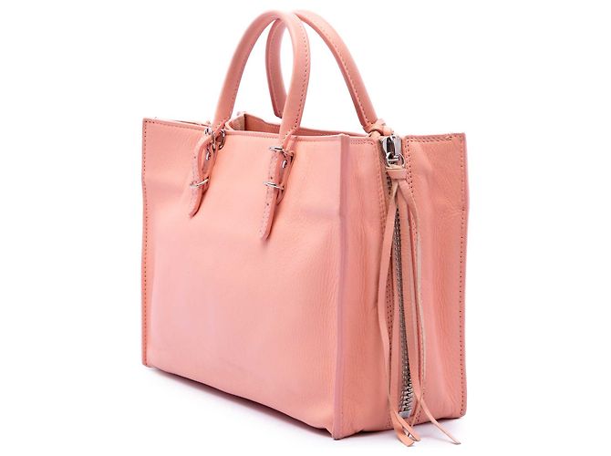 Borsa Balenciaga Papier A6 Zip Around in pelle di vitello rosa - vista 2