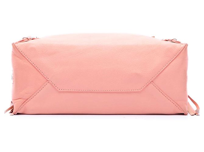 Borsa Balenciaga Papier A6 Zip Around in pelle di vitello rosa - vista 3