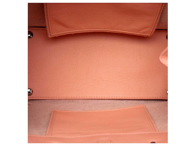 Borsa Balenciaga Papier A6 Zip Around in pelle di vitello rosa - vista 4