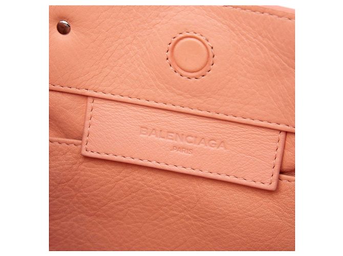 Borsa Balenciaga Papier A6 Zip Around in pelle di vitello rosa - vista 5