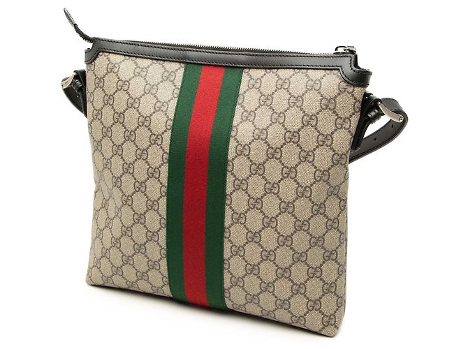 Borsa a tracolla Gucci Beige GG Supreme Web - vista 2