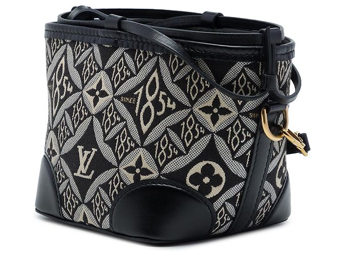 Louis Vuitton Gray Monogram Jacquard Since 1854 Nano Noe Marrone - vista 2