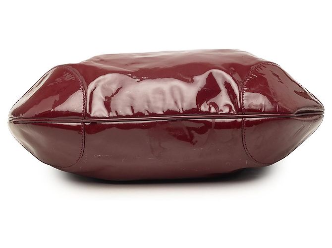 Salvatore Ferragamo Borsa Ferragamo Marisa Gancini in vernice rossa Rosso Bordò - vista 3