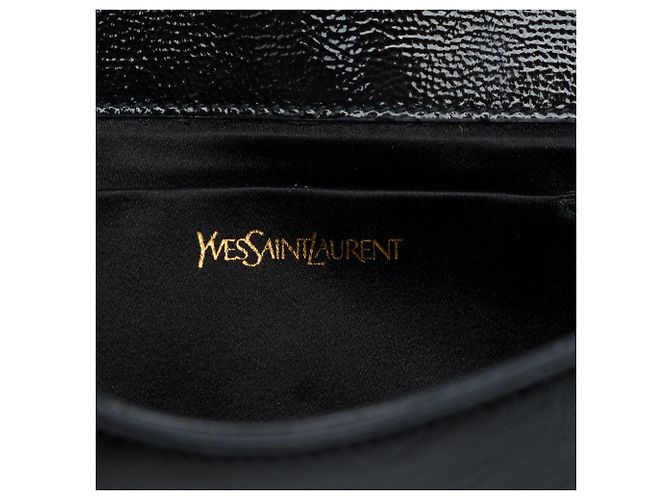 Autre Marque Pochette Saint Laurent Belle Du Jour en cuir verni noir - vue 5