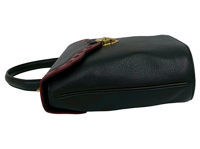Autre Marque Borsa a mano Saint Laurent in pelle nera con traforazioni Diamond Cut Nero - vista 5