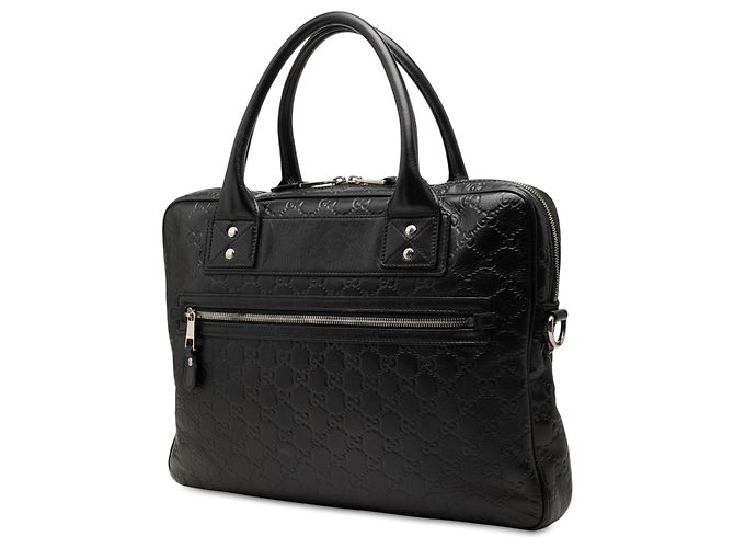 Borsa Business Gucci Black Guccissima Web Nero - vista 2